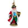 Noble Gems™ Glass Pirate Santa Ornament