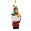 Noble Gems™ Glass Santa's Boot With Presents Ornament