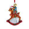 Noble Gems™ Glass Christmas Rocking Deer Ornament