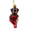 Noble Gems™ Glass Queen Of Hearts Head Ornament