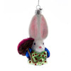 Noble Gems™ Glass White Rabbit Head Ornament
