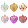 Noble Gems™ Glass Heart Ornaments With Swarovski® Elements, 6 Assorted Ornaments,12-Piece Set