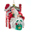 Noble Gems™ Glass Santa With Chair With Swarovski® Elements