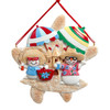 Snowman Beach Family Of 2 Ornament For Personalization