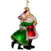 Noble Gems™ Glass Santa and Mrs. Claus Kiss Ornament