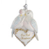 Noble Gems™ Glass “Our First Christmas“ Doves Ornament
