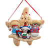 Snowman Beach Family Of 3 Ornament For Personalization