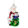 Noble Gems™ Santa With COVID-19 Vaccine Ornament