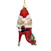 Noble Gems™ Glass Octopus Santa Ornament