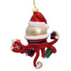 Noble Gems™ Glass Octopus Santa Ornament