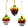 Noble Gems™ Glass Chocolate Strawberry Ornaments, 6-Piece Box
