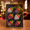Noble Gems™ Glass Chocolate Strawberry Ornaments, 6-Piece Box