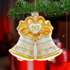 Noble Gems Glass "50th Anniversary" Bell Ornament