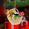 Noble Gems™ Glass Basket With Bread Ornament