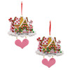 Gingerbread First House & Sweet Home Ornaments For Personalization, 2 Assorted