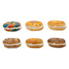 Noble Gems™ Glass Bagel Ornaments, 6-Piece Set