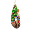 Noble Gems™ Glass Venetian Santa Ornament