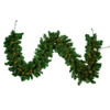 9' Pre-Lit Warm White LED Vanderbilt Garland