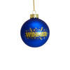 Powerball® 80MM Glass Blue and Gold Ornament