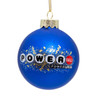 Powerball® 80MM Glass Blue and Gold Ornament