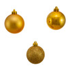 60MM Shatterproof Gold Ball Ornaments, 50-Piece Tube