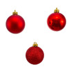 60MM Shatterproof Red Ball Ornaments, 50-Piece Tube