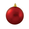 150MM Shatterproof Matte Red Ball Ornament