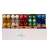 60MM Shatterproof Ball Ornaments,12-Piece Box Set