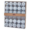 60MM Shatterproof Silver Ball Ornaments, 30-Piece Box