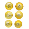 40MM Gold, Silver & Red Textured Ball Ornaments, 24-Piece Box, 3 Assorted Colors