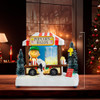 7“ Peanuts© Battery-Operated Popcorn Wagon LED Musical Table Piece