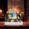 7" Peanuts© Battery-Operated Popcorn Wagon LED Musical Table Piece