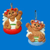 Boy and Girl Bear Ornaments For Personalization, 2 Assorted