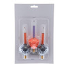 Halloween 3-Piece Black & Orange Bubble Light Replacement Bulbs