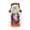 11.5“ Hand Carved Wooden Santa With Backpack