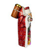 11.5“ Hand Carved Wooden Santa With Backpack