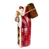 11.5“ Hand Carved Wooden Santa With Backpack