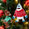 Rudolph The Red Nose Reindeer® Bumble and Rudolph Ugly Sweater Ornaments, 2 Assorted