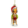 Rudolph The Red Nose Reindeer® With Wreath Glass Ornament