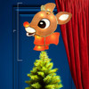7" Rudolph The Red Nose Reindeer® Lighted Capiz Tree Topper