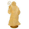 16.5“ Capiz Gold Santa Table Piece