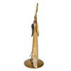 16.5“ Capiz Gold Santa Table Piece