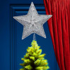 13.5" Un-Lit Silver Star Treetop