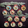 12 Days Of Christmas Decoupage Ball Ornaments, 12-Piece Box Set