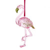 Preppy Christmas Pink Flamingo Ornament