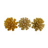 Gold and Platinum Pinecone Ornaments, 2 Assorted