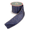 Dark Blue With Gold Glitter Double Wire Ribbon
