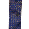 Dark Blue With Gold Glitter Double Wire Ribbon