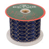 Dark Blue With Gold Glitter Double Wire Ribbon