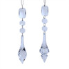 Acrylic Clear Crystal Dangle Ornaments, 2 Assorted